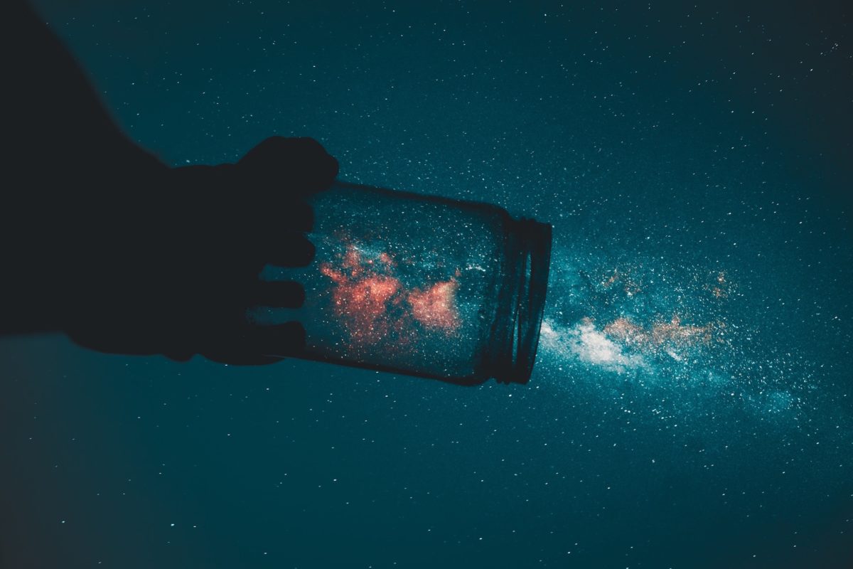Galaxy in a bottle